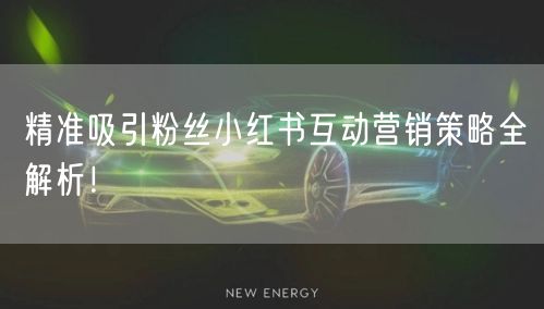 精准吸引粉丝小红书互动营销策略全解析！