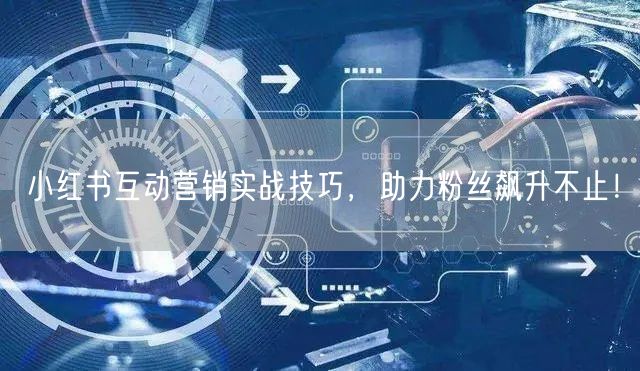 小红书互动营销实战技巧，助力粉丝飙升不止！