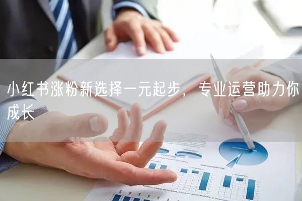 小红书涨粉新选择一元起步，专业运营助力你成长
