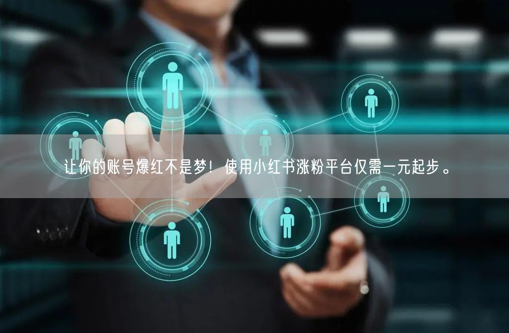 让你的账号爆红不是梦！使用小红书涨粉平台仅需一元起步。